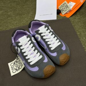 Loewe Ballet Runner in nylon and calfskin Green