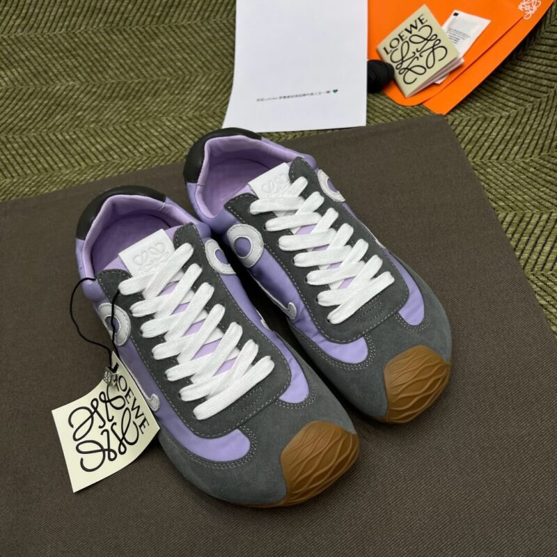 Loewe Ballet Runner in nylon and calfskin Green