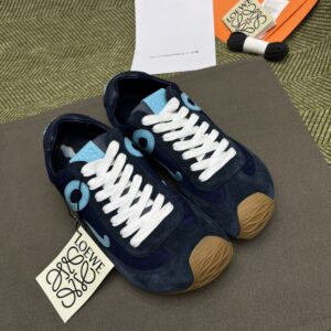 Loewe Ballet Runner in nylon and calfskin Blue