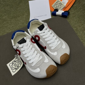 Loewe Ballet Runner in nylon and calfskin White