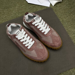 Hermes Jet Sneakers in Red Suede Leather