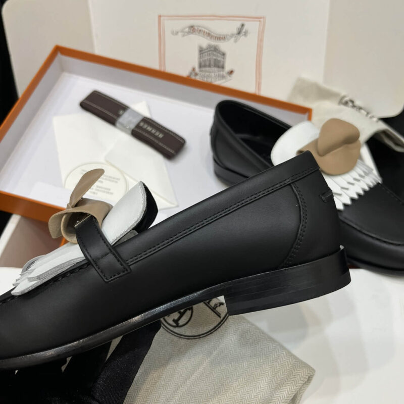 Hermes Royal Loafer with White Leather - Image 6
