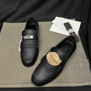Hermes Royal Loafer with Black Leather