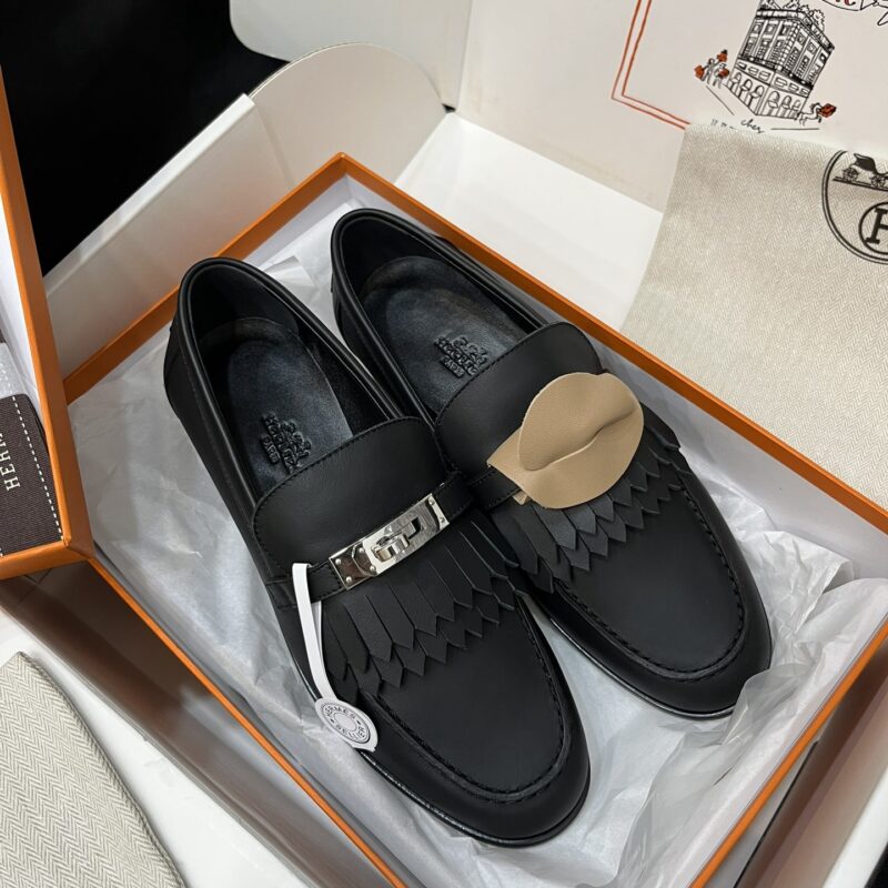 Hermes Royal Loafer with Black Leather - Image 6