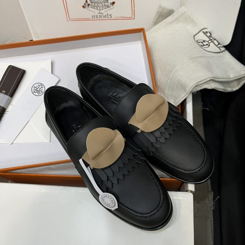 Hermes Royal Loafer with Black Leather - Image 7