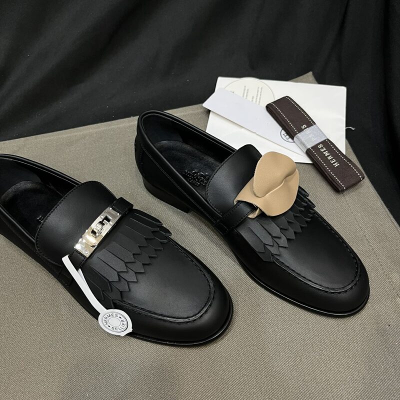 Hermes Royal Loafer with Black Leather - Image 8