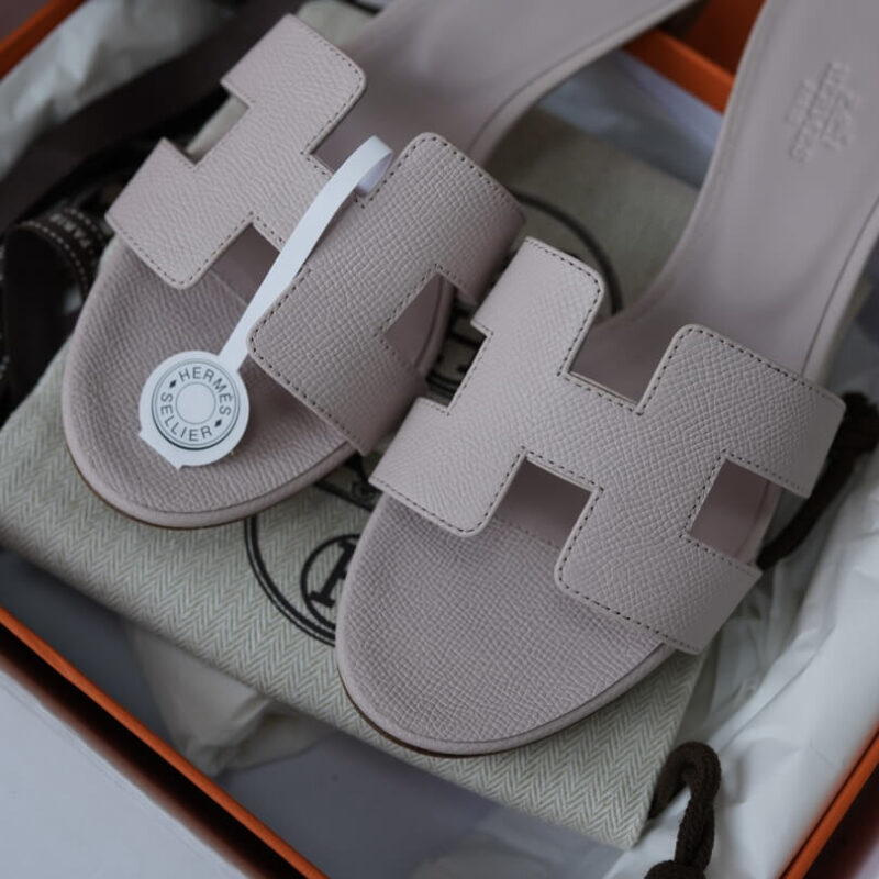 Hermes Oasis Sandals with Pink Epsom Leather - Image 2