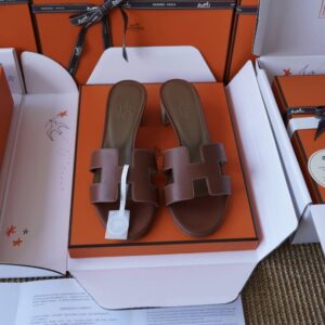 Hermes Oasis Sandals with Gold Box Leather