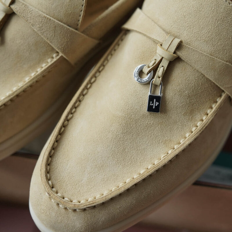 Loro Piana Summer Charms Walk Rock Suede Loafers - Image 7