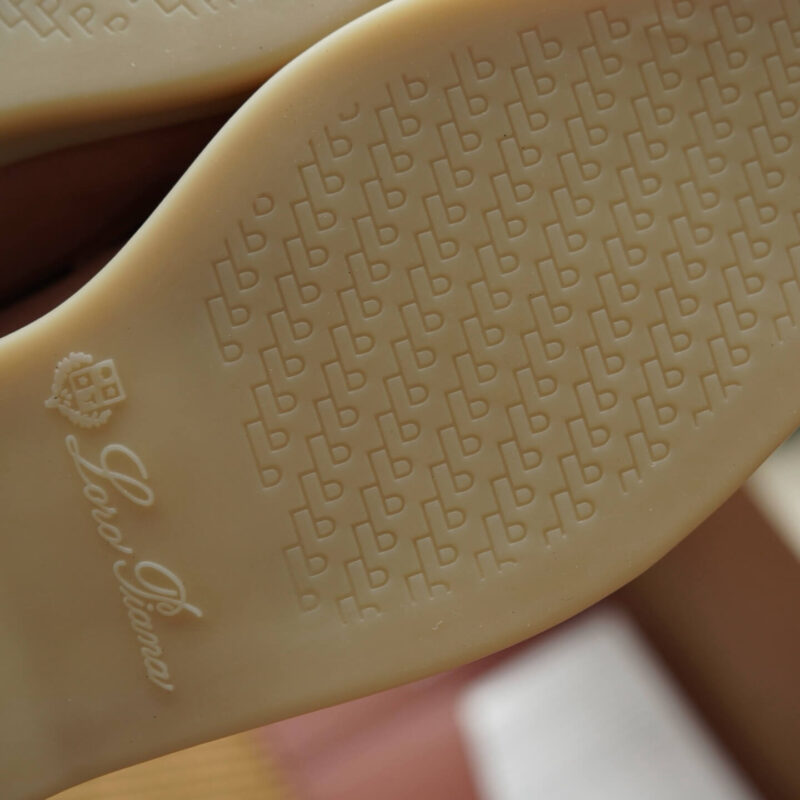 Loro Piana Summer Charms Pink Suede Loafers - Image 9