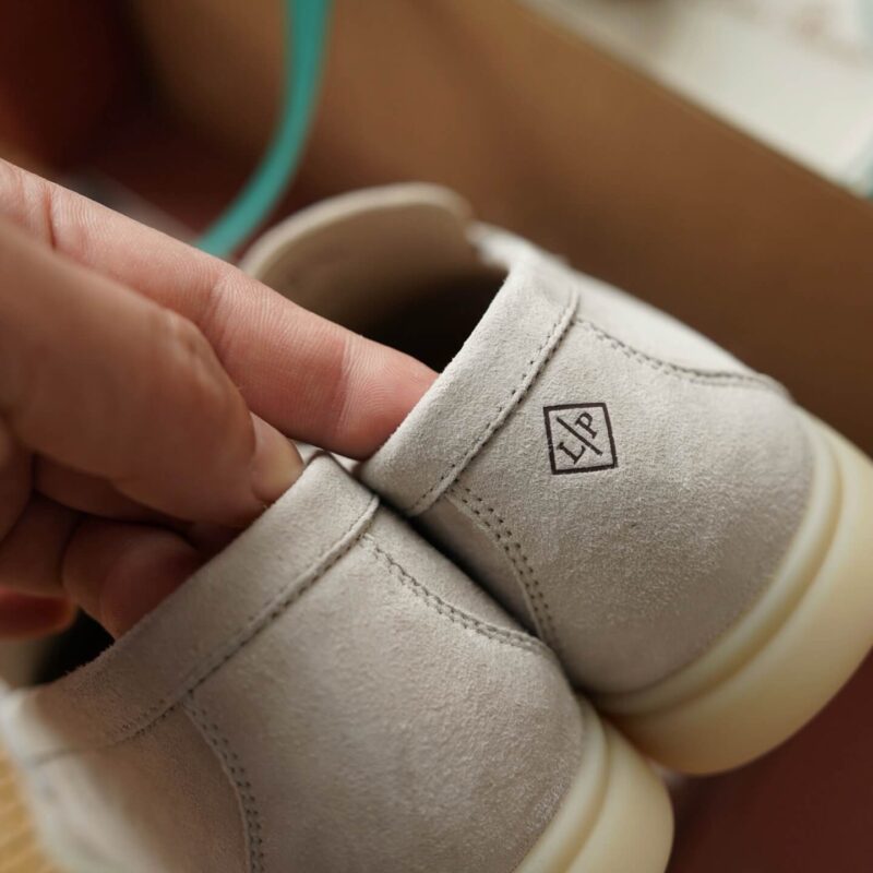 Loro Piana Summer Charms White Suede Loafers - Image 5