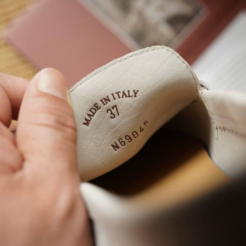 Loro Piana Summer Charms White Suede Loafers - Image 9