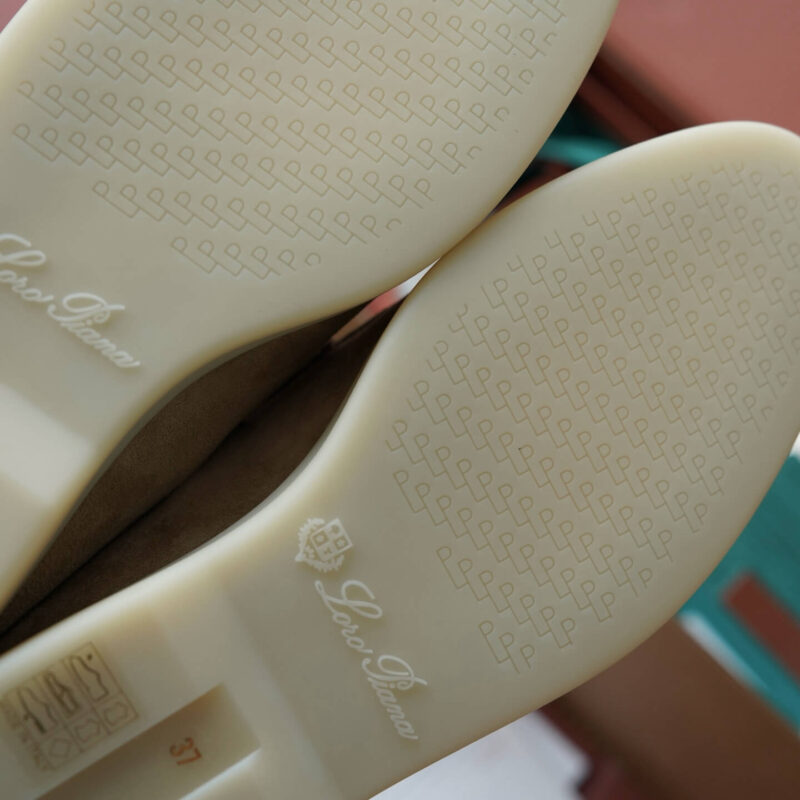 Loro Piana Summer Charms Walk Sand Suede Loafers - Image 3