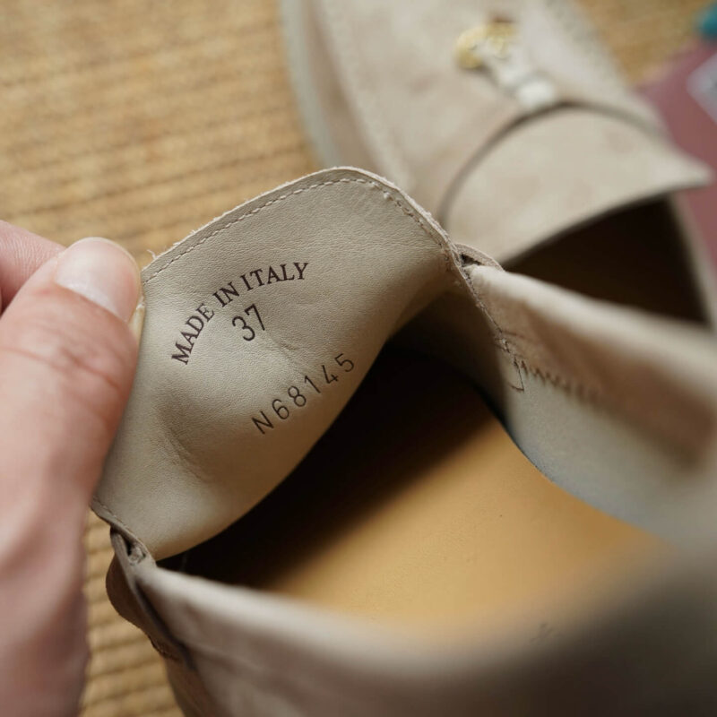 Loro Piana Summer Charms Walk Sand Suede Loafers - Image 9