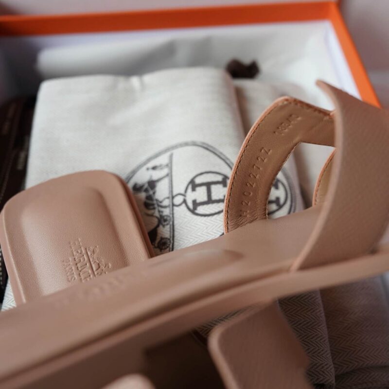 Hermes Oran Sandals with Semelle Epsom Leather - Image 6