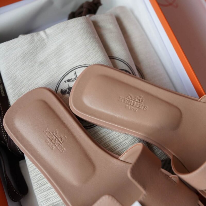 Hermes Oran Sandals with Semelle Epsom Leather - Image 8