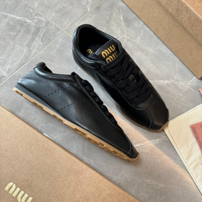 Miu Miu Plume Black Sneaker - Image 2