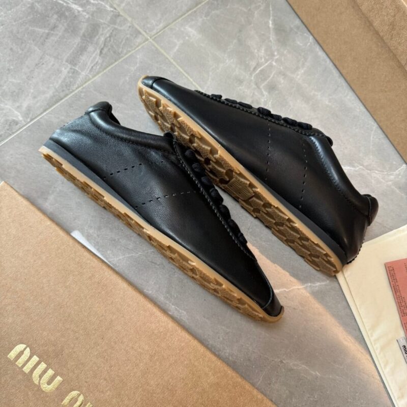 Miu Miu Plume Black Sneaker - Image 4