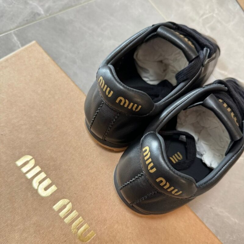 Miu Miu Plume Black Sneaker - Image 5