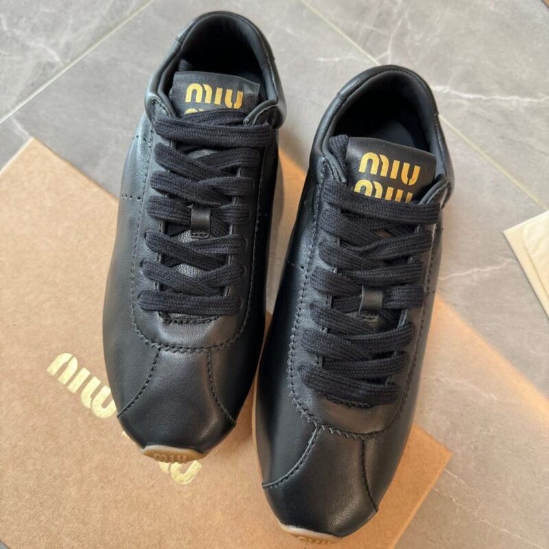 Miu Miu Plume Black Sneaker - Image 7