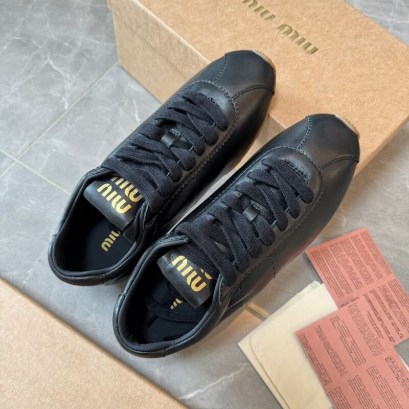 Miu Miu Plume Black Sneaker - Image 9