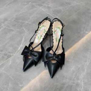 Valentino Garavani Black Slingback Pumps