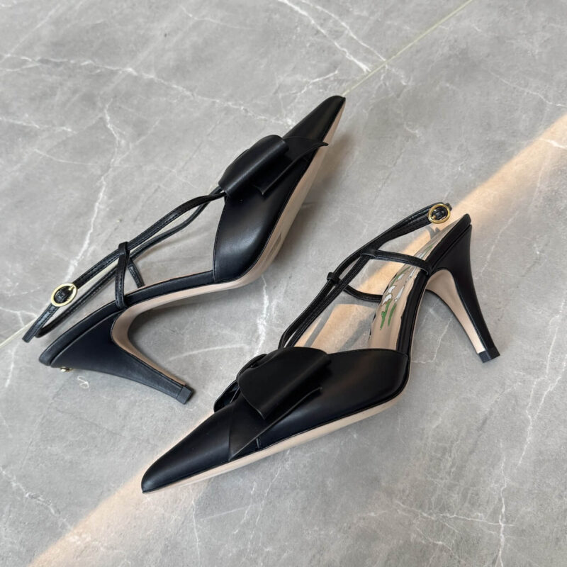 Valentino Garavani Black Slingback Pumps - Image 2