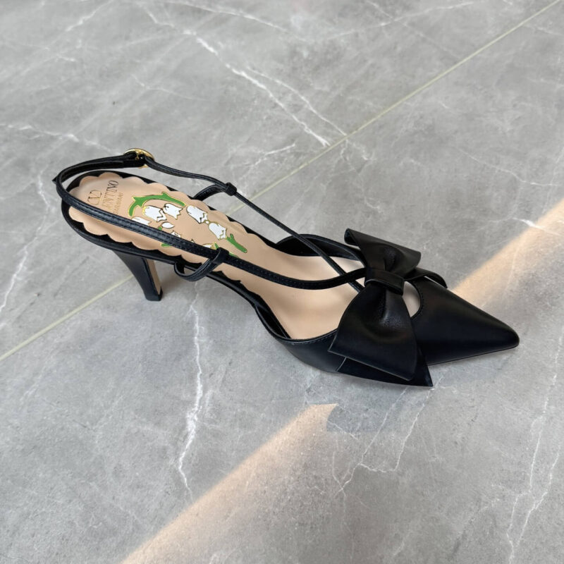 Valentino Garavani Black Slingback Pumps - Image 3