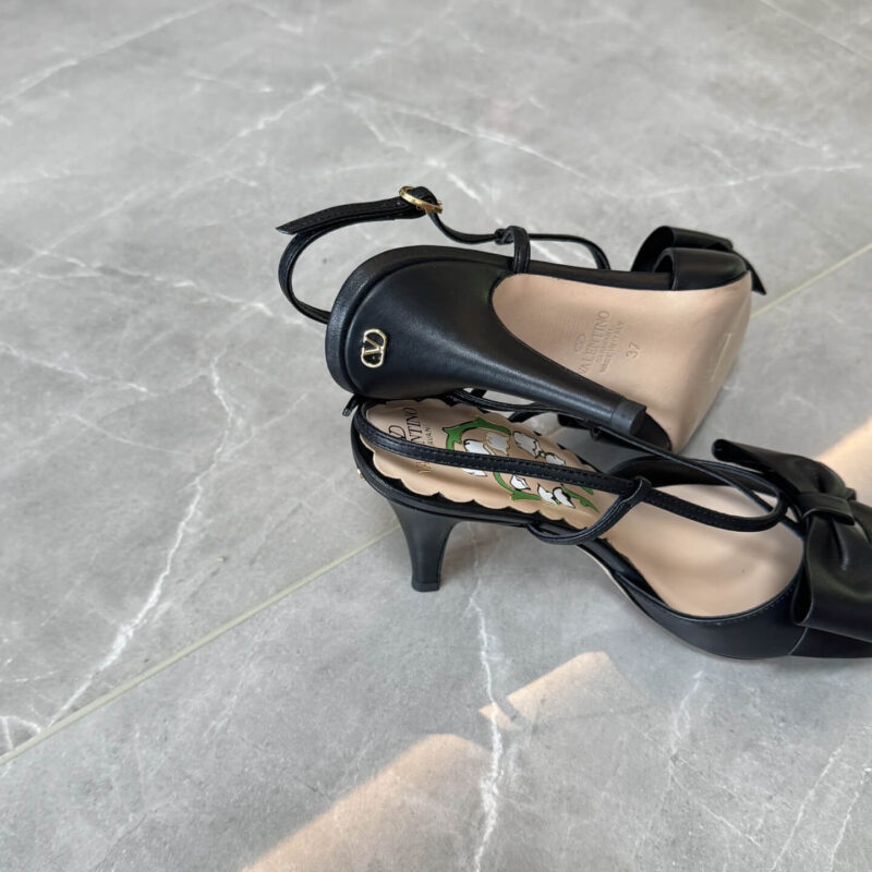 Valentino Garavani Black Slingback Pumps - Image 9