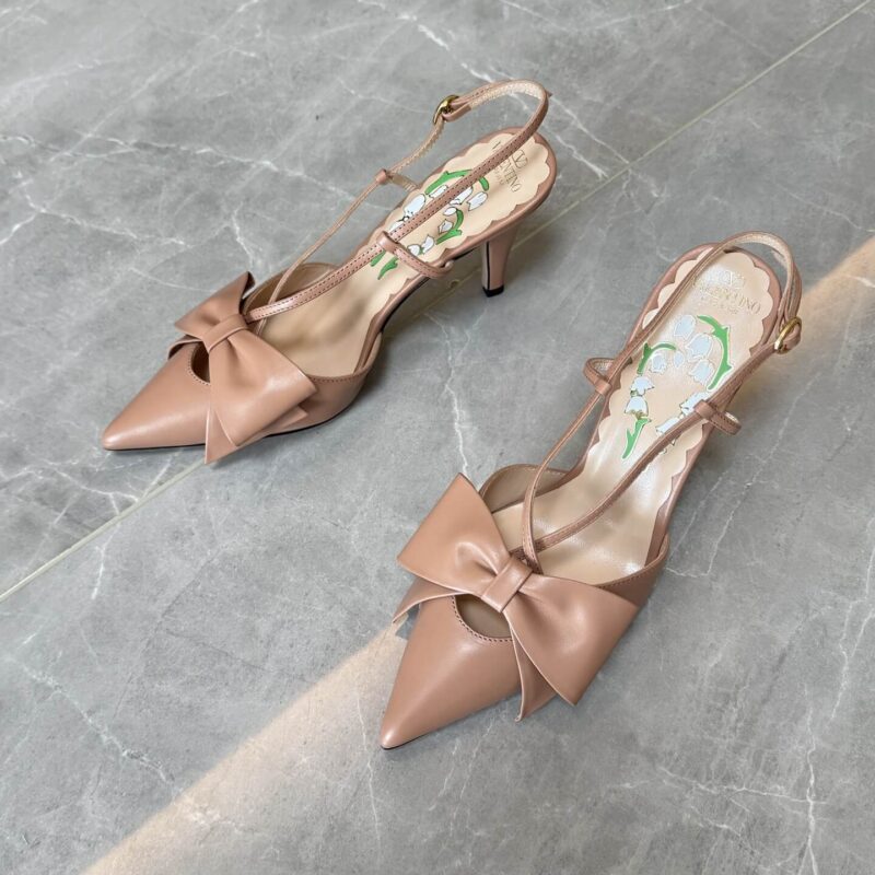 Valentino Garavani Nude Slingback Pumps - Image 2