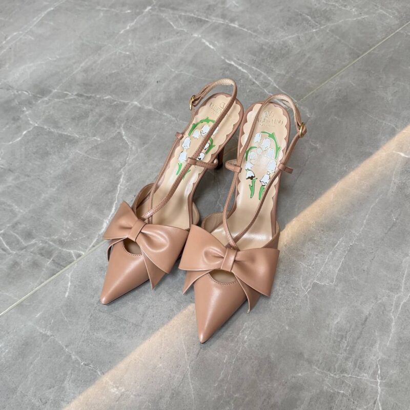 Valentino Garavani Nude Slingback Pumps - Image 3