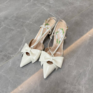 Valentino Garavani White Slingback Pumps