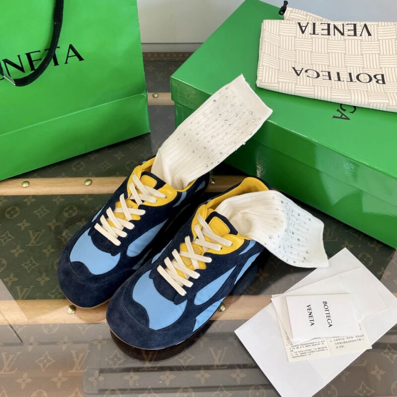 Bottega Veneta Orbit Flash Sneaker Blue - Image 3