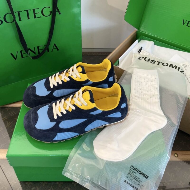 Bottega Veneta Orbit Flash Sneaker Blue - Image 4