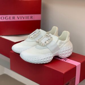 Roger Vivier Viv Run Moonlight White Sneakers