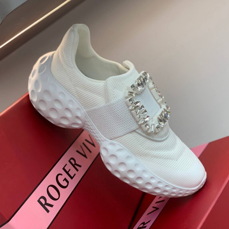 Roger Vivier Viv Run Moonlight White Sneakers - Image 6