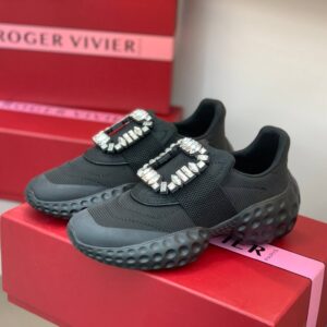 Roger Vivier Viv Run Moonlight Black Sneakers