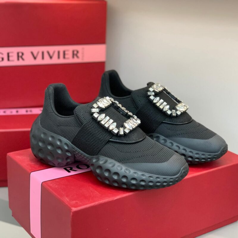 Roger Vivier Viv Run Moonlight Black Sneakers - Image 3