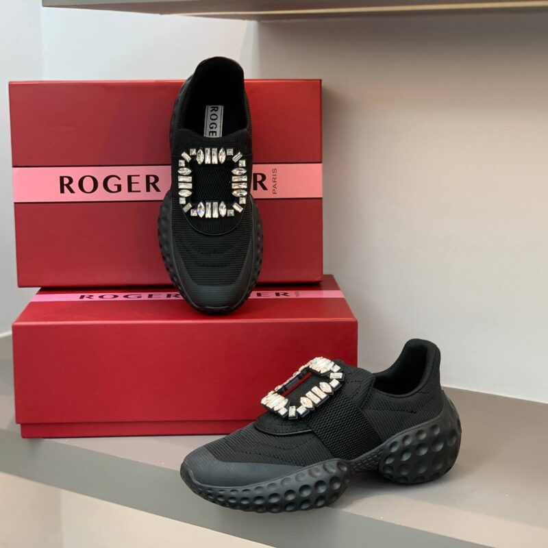 Roger Vivier Viv Run Moonlight Black Sneakers - Image 4