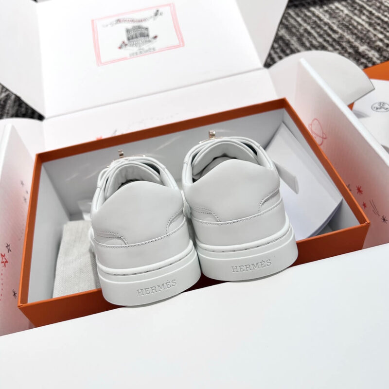 Hermes White Day Sneakers - Image 5