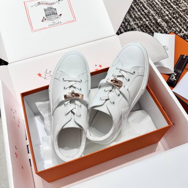 Hermes White Day Sneakers