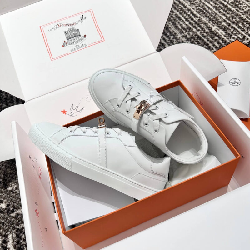 Hermes White Day Sneakers - Image 7