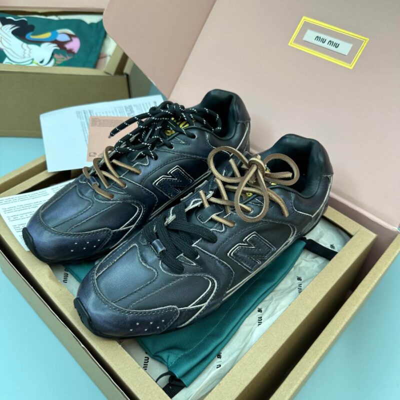 Miu Miu x New Balance 530 Black Sneakers - Image 2