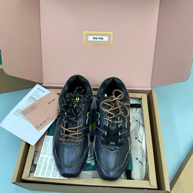 Miu Miu x New Balance 530 Black Sneakers - Image 4
