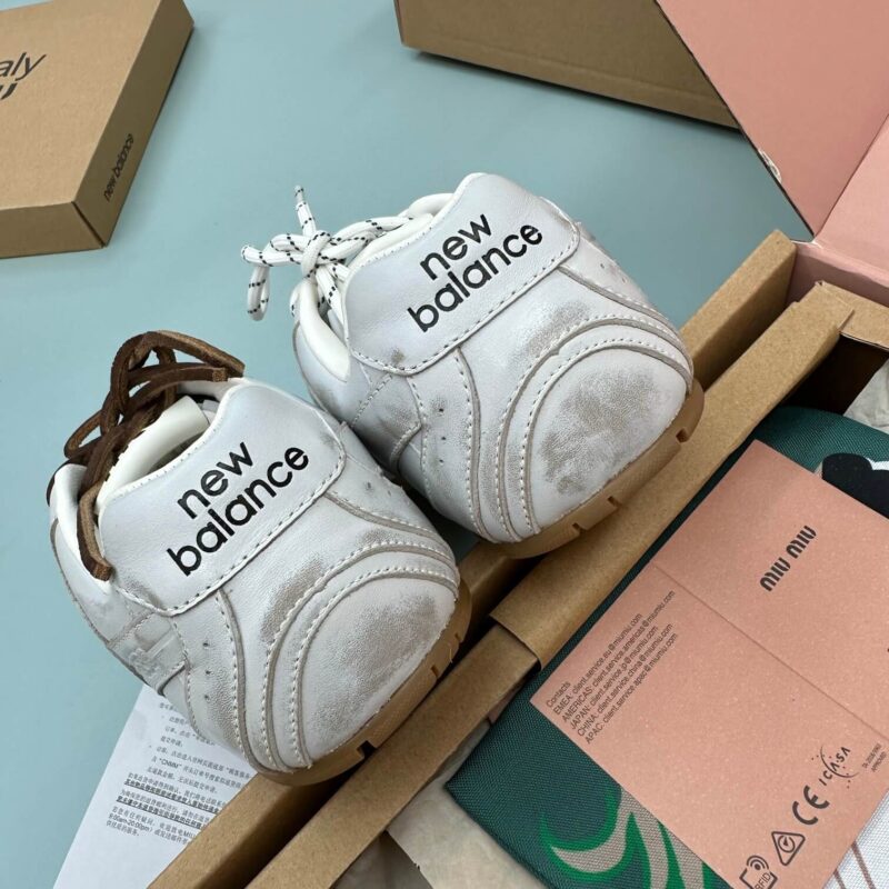 Miu Miu x New Balance 530 White Sneakers - Image 9