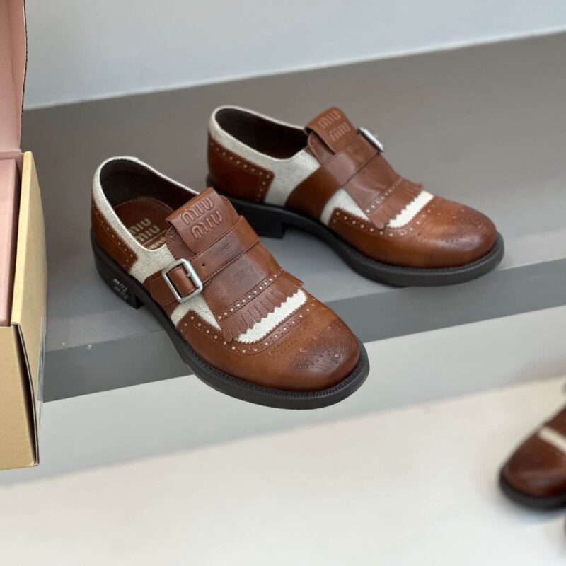 Miu Miu X Church'S Brown Loafers - Image 2