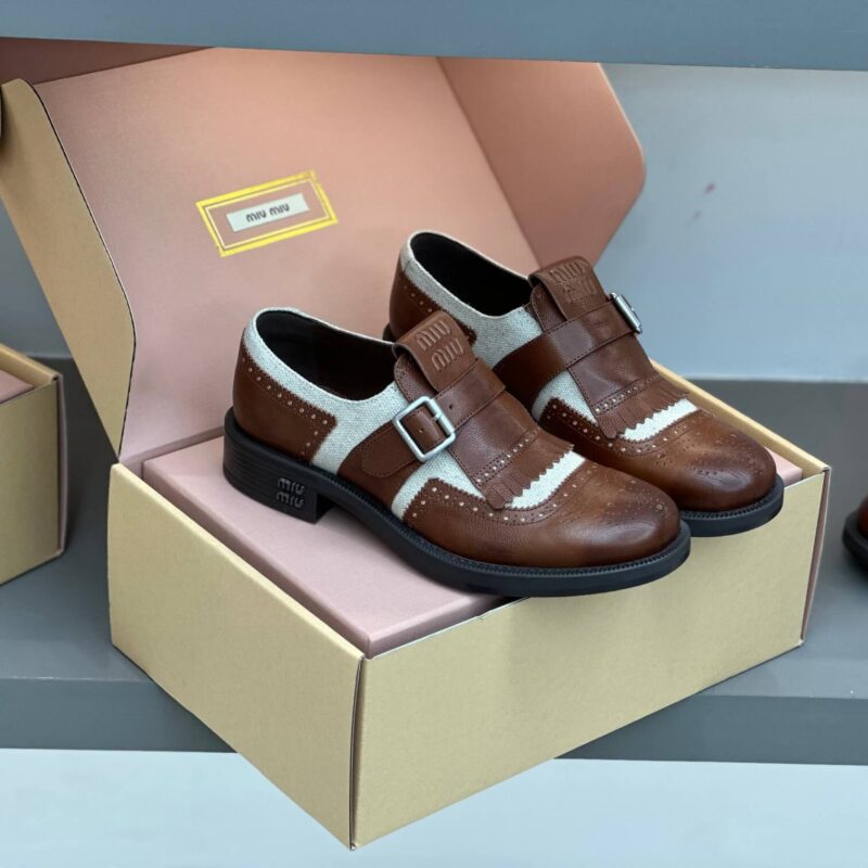 Miu Miu X Church'S Brown Loafers - Image 3