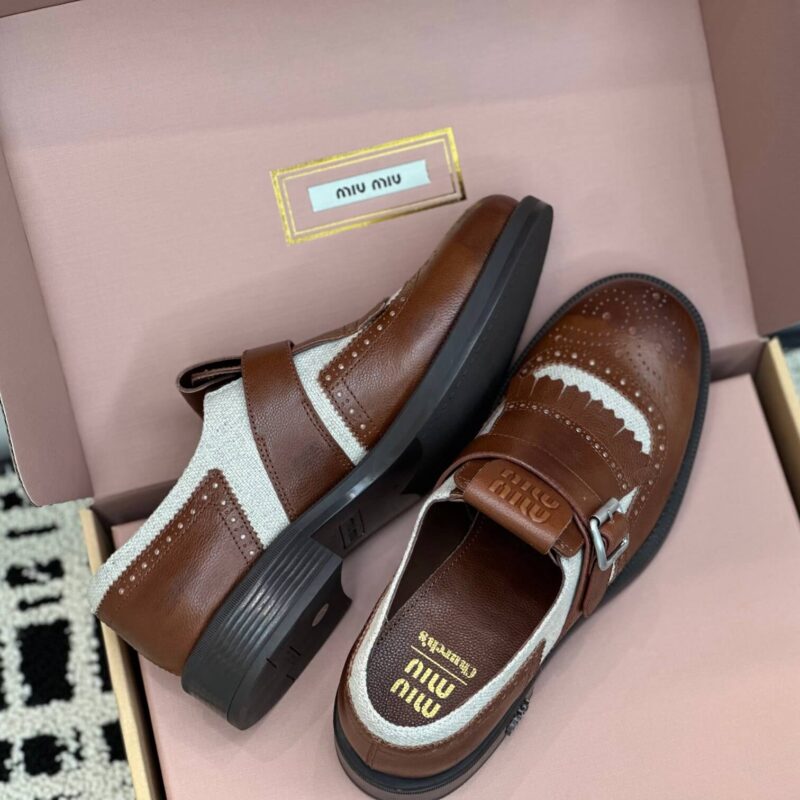 Miu Miu X Church'S Brown Loafers - Image 4