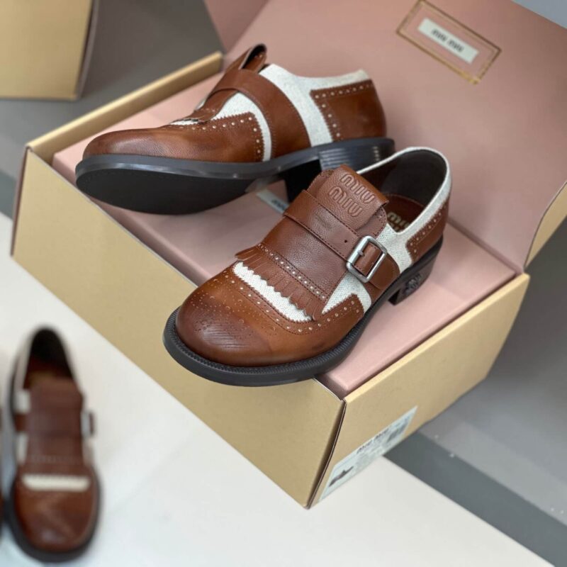 Miu Miu X Church'S Brown Loafers - Image 5