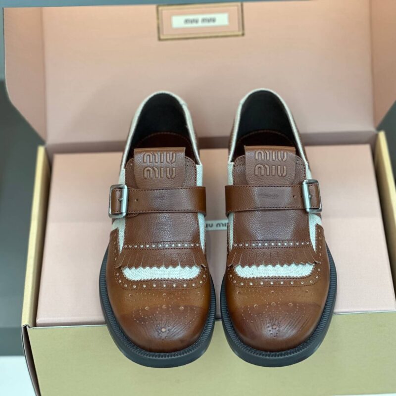 Miu Miu X Church'S Brown Loafers - Image 6